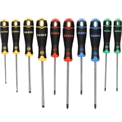 ΣΕΤ ΚΑΤΣΑΒΙΔΙΑ ΜΕ ΕΡΓΟΝΟΜΙΚΗ / ΑΝΘΕΚΤΙΚΗ ΛΑΒΗ ΧΡΩΜΑΤΙΣΤΑ (10τμχ.)  BAHCO B219.010RB