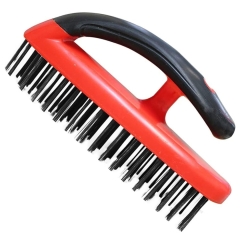 DEKTON DT85975  ΣΥΡΜΑΤΟΒΟΥΡΤΣΑ ΧΕΙΡΟΣ - ΧΟΥΦΤΑΣ SOFT GRIP ΛΑΒΗ ΜΕ ΤΡΙΧΑ CARBON STEEL