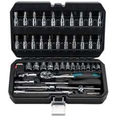 BORMANN PRO BHT5100  ΣΕΤ 46τμχ. ΚΑΡΥΔΑΚΙΑ ΚΑΙ ΜΥΤΕΣ ΜΕ ΚΑΣΤΑΝΙΑ 1/4'' ΣΕ ΚΑΣΕΤΙΝΑ 024675