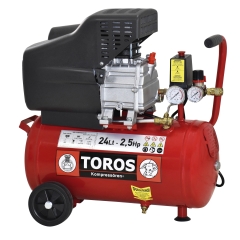 ΑΕΡΟΣΥΜΠΙΕΣΤΗΣ  2.5HP  24Lit ΛΑΔΙΟΥ     TOROS 40137
