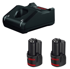 BOSCH 1600A019R8  ΣΕΤ 3τμχ. GBA 12V-2Ah 2τμχ. ΜΠΑΤΑΡΙΕΣ + GAL 12V-40  1τμχ. ΤΑΧΥΦΟΡΤΙΣΤΗΣ