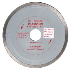 ΔΙΣΚΟΣ ΜΕΤΑΛΛΙΚΟΣ ΠΛΑΚΙΔΙΩΝ  "BOSCH" DIAMOND  Φ125