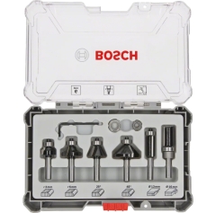 BOSCH 2607017469  ΣΕΤ  6τμχ. ΜΑΧΑΙΡΙΑ για ΡΟΥΤΕΡ γιά ΚΟΠΗ ΠΡΟΦΙΛ (ΣΤΕΛΕΧΟΣ Φ8mm)