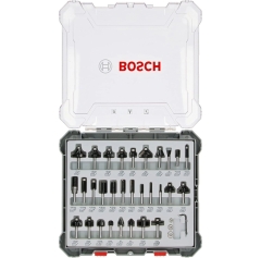 BOSCH 2607017474  ΣΕΤ 30τμχ. ΦΡΕΖΕΣ / ΜΑΧΑΙΡΙΑ γιά ΡΟΥΤΕΡ ΜΕ ΣΤΕΛΕΧΟΣ ΥΠΟΔΟΧΗΣ Φ 6mm ΣΕ ΚΑΣΕΤΙΝΑ BOSCH 2 607 017 474