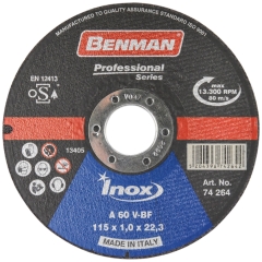 ΔΙΣΚΟΣ ΚΟΠΗΣ ΣΙΔΗΡΟΥ  inox 22,3mm  ΙΤΑΛΙΑΣ  BENMAN PROFESSIONAL SERIES