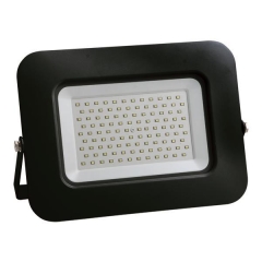 ΠΡΟΒΟΛΕΑΣ LED 100W SMD ΜΕ ΒΑΣΗ 360° ΜΑΥΡΟΣ 6500K PLUS