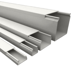 ΚΑΝΑΛΙ ΚΑΛΩΔΙΩΝ ΑΥΤΟΚΟΛΛΗΤΟ 200cm  16x16mm ΛΕΥΚΟ