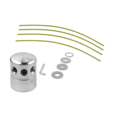 F.F.GROUP 46068  ΚΕΦΑΛΗ ΜΕΣΙΝΕΖΑΣ ΑΛΟΥΜΙΝΙΟΥ 4 ΕΞΟΔΩΝ ΚΑΙ 4 ΑΝΤΑΠΤΟΡΕΣ UNIFIX  FF 46068