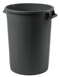 ΚΑΔΟΣ ΑΠΟΡΡΙΜΑΤΩΝ ΕΠΑΓΓΕΛΜΑΤΙΚΟΣ ΣΤΡΟΓΓΥΛΟΣ ΠΛΑΣΤΙΚΟΣ ΜΑΥΡΟΣ 120lt - 52x78cm (ΜΕ ΛΑΒΕΣ, ΧΩΡΙΣ ΚΑΠΑΚΙ)