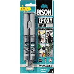 BISON EPOXY METAL 6305443  24ml ΜΕΤΑΛΛΩΝ ΕΠΟΞΕΙΔΙΚΗ ΚΟΛΛΑ 2 ΣΥΣΤΑΤΙΚΩΝ ΓΚΡΙ