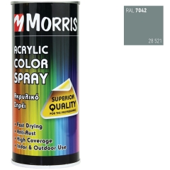 MORRIS ΣΠΡΕΥ RAL7042 ΓΚΡΙ ΓΥΑΛΙΣΤΕΡΟ 400ml