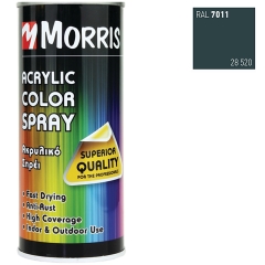 MORRIS ΣΠΡΕΥ RAL7011 ΓΚΡΙ ΓΥΑΛΙΣΤΕΡΟ 400ml