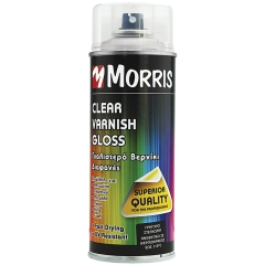 MORRIS CLEAR VARNISH ΣΠΡΕΥ ΒΕΡΝΙΚΙ ΔΙΑΦΑΝΟ ΜΑΤ ΕΥΡΩΠΗΣ 400ml
