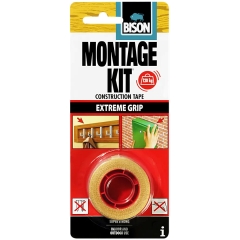 BISON MONTAGE TAPE ΤΑΙΝΙΑ ΣΤΕΡΕΩΣΗΣ ΔΙΠΛΗΣ ΟΨΗΣ 1,5m x 19mm ΔΙΑΦΑΝΗ
