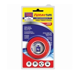 TURBO TAPE ΤΑΙΝΙΑ ΔΙΠΛΗΣ ΟΨΗΣ ΔΙΑΦΑΝΗ 1,5m