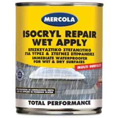 MERCOLA ISOCRYL REPAIR WET APPLY ΕΠΙΣΚΕΥΑΣΤΙΚΟ ΣΤΕΓΑΝΩΤΙΚΟ & ΜΟΝΩΤΙΚΟ ΙΝΟΠΛΙΣΜΕΝΟ 750ml ΓΚΡΙ