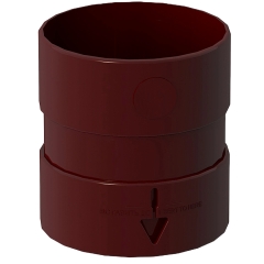 ΥΔΡΟΡΡΟΗ - ΜΟΥΦΑ ΣΥΝΔΕΣΗΣ ΑΠΟΡΡΟΗΣ  85mm ΠΛΑΣΤΙΚΗ PVC-U  ΚΟΚΚΙΝΗ