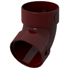 ΥΔΡΟΡΡΟΗ - ΓΩΝΙΑ 67° ΑΠΟΡΡΟΗΣ   85mm ΠΛΑΣΤΙΚΟ PVC-U  ΚΟΚΚΙΝΗ