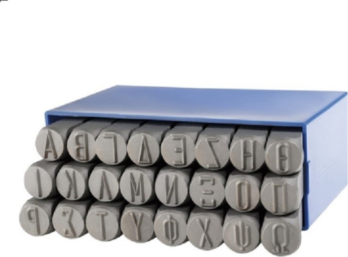 ΧΤΥΠΗΤΑ ΓΡΑΜΜΑΤΑ ΕΛΛΗΝΙΚΟΥ ΑΛΦΑΒΗΤΟΥ (Α-Ω)  8mm ΓΕΡΜΑΝΙΑΣ  DONGES