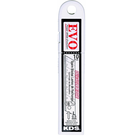 KDS EVO GB 10W WHITE  ΣΕΤ 10τμχ. 18mm ΛΕΠΙΔΕΣ ΦΑΛΤΣΕΤΑΣ ΣΠΑΣΤΕΣ ΛΕΥΚΕΣ