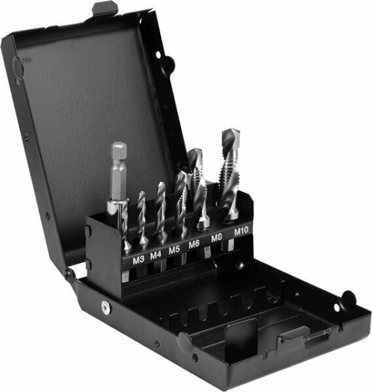 ΚΟΛΑΟΥΖΑ ΤΡΥΠΑΝΙΑ ΣΕΙΡΑ 7τμχ. ΜΕ ΕΞΑΓΩΝΟ ΣΤΕΛΕΧΟΣ 1/4'' ΣΕ ΚΑΣΕΤΙΝΑ     YATO YT 44849