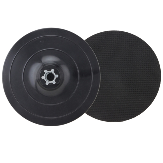 ΒΑΣΗ ΠΛΑΣΤΙΚΗ VELCRO ΓΩΝΙΑΚΟΥ ΤΡΟΧΟΥ Φ150mm  Μ14    BENMAN 37679