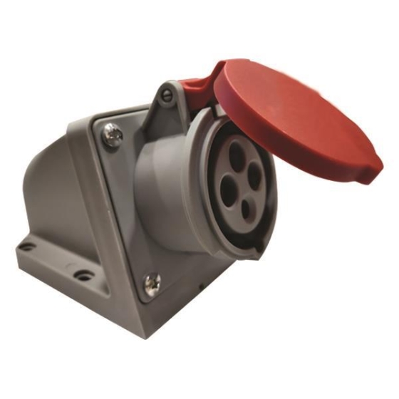 ΠΡΙΖΑ ΕΠΙΤΟΙΧΗ 4x16A 380-415V ΒΙΟΜΗΧΑΝΙΚΟΥ ΤΥΠΟΥ (IP44)     EUROLAMP 147-16522